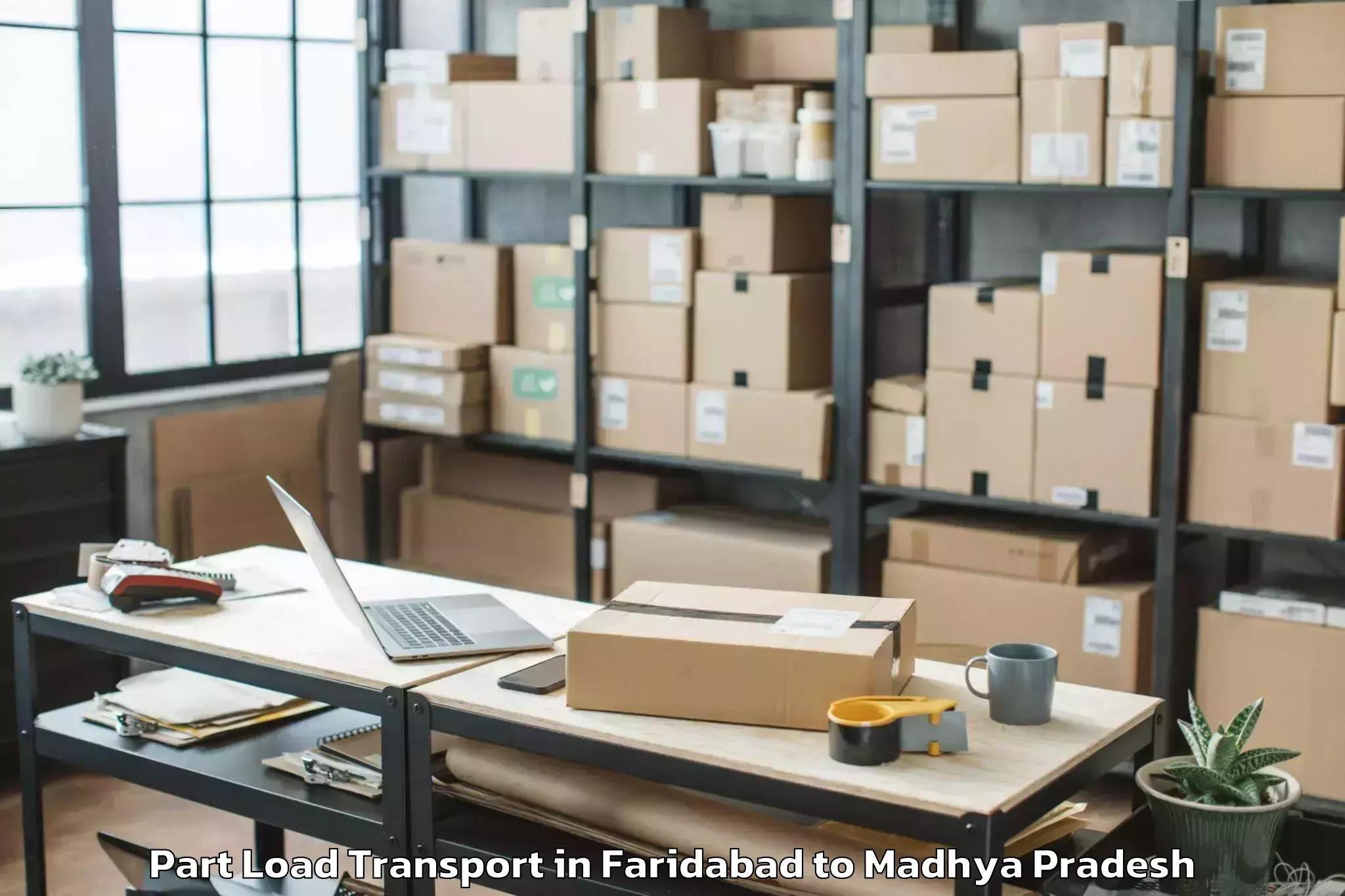 Book Faridabad to Jawad Part Load Transport